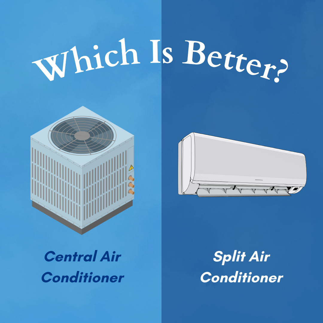 Which air conditioner is best central or split?